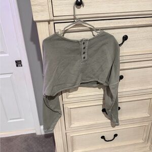 Joah Brown Heather Gray Knit Top